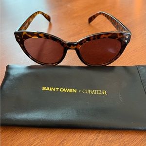 NWOT Saint Owen x Curateur tortoise sunglasses